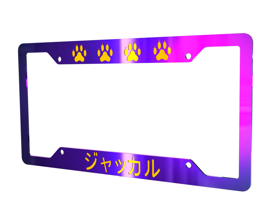 Laser Cut DXF License Plate Jakkaru