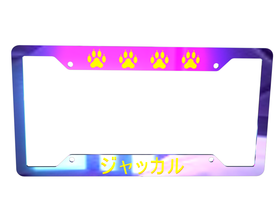 Laser Cut DXF License Plate Jakkaru