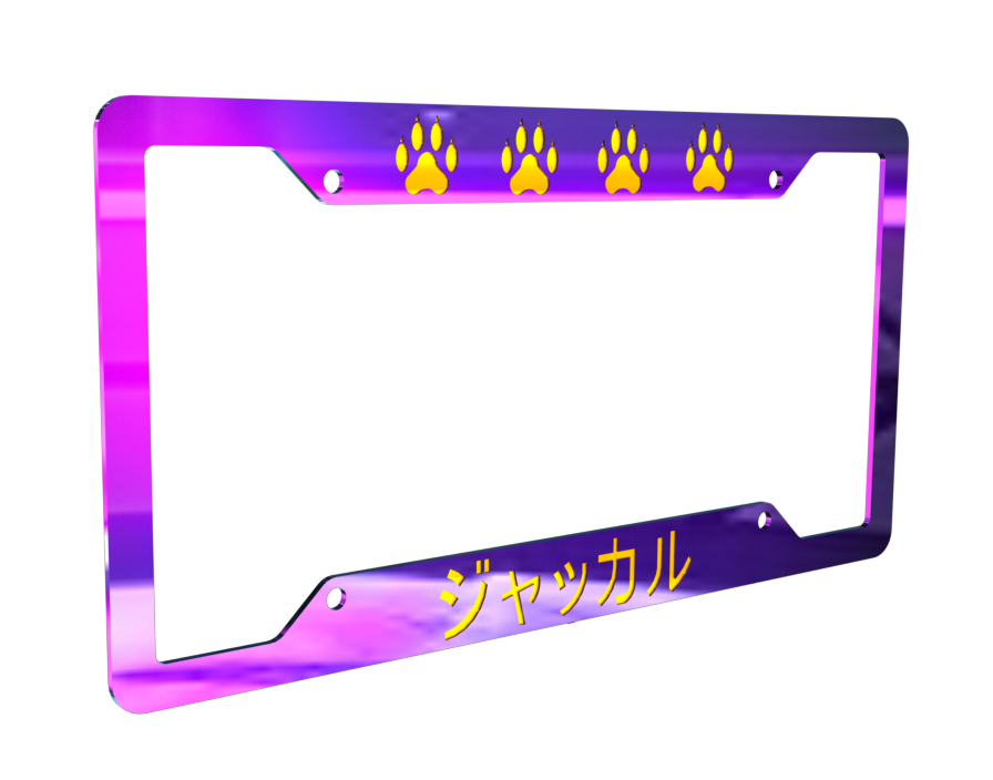 Laser Cut DXF License Plate Jakkaru