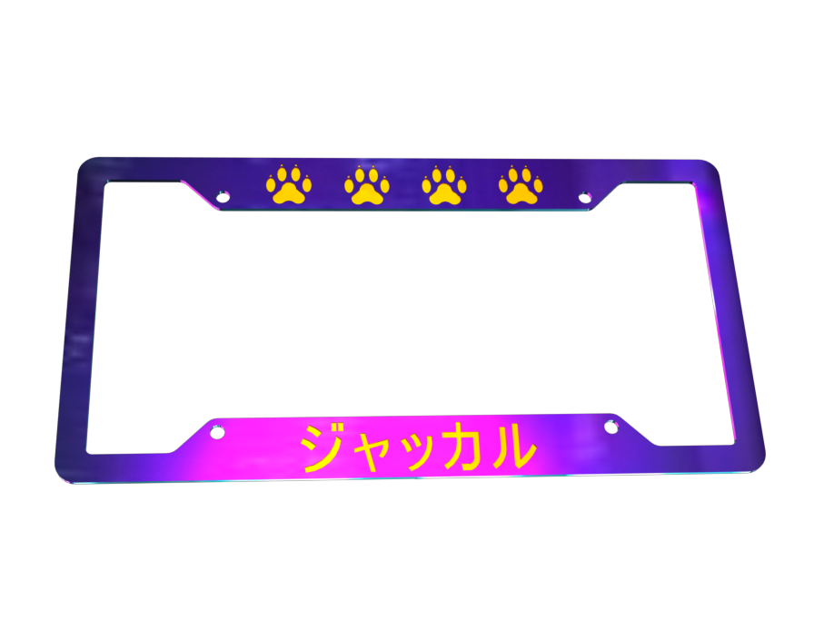 Laser Cut DXF License Plate Jakkaru
