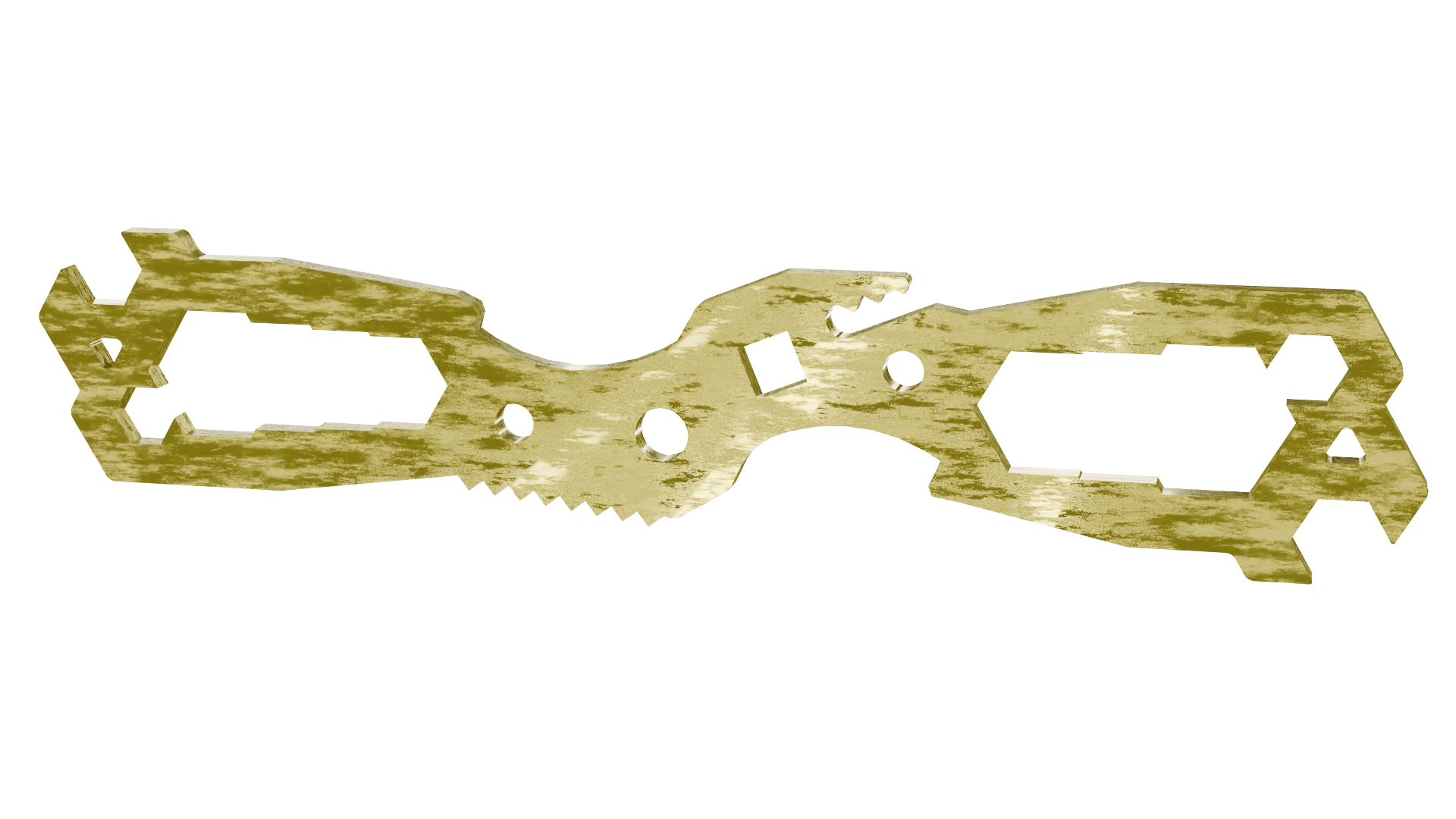 Compact Multi Hex Tool DXF laser cut file
