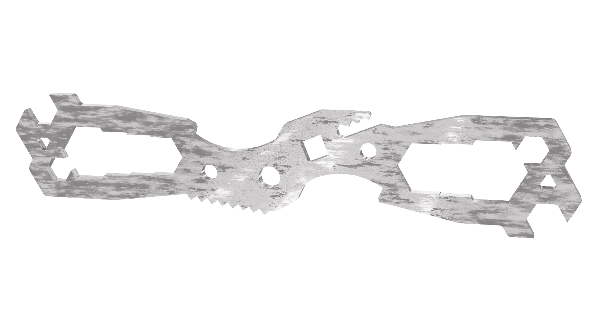 Compact Multi Hex Tool DXF laser cut file