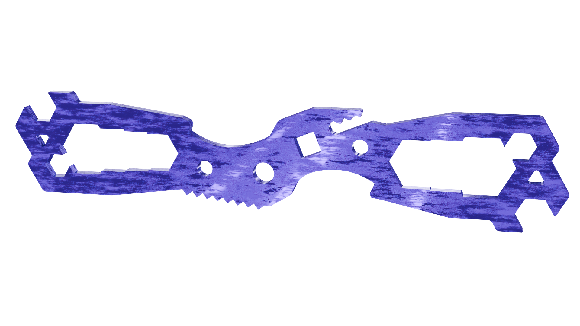 Compact Multi Hex Tool DXF laser cut file