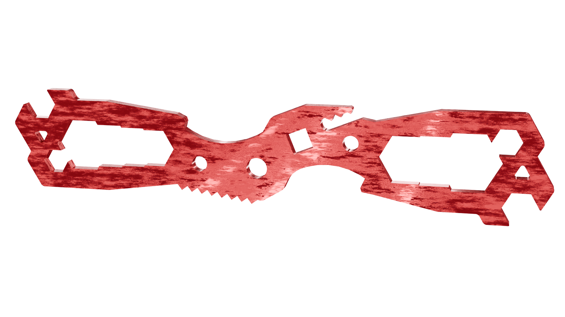 Compact Multi Hex Tool DXF laser cut file