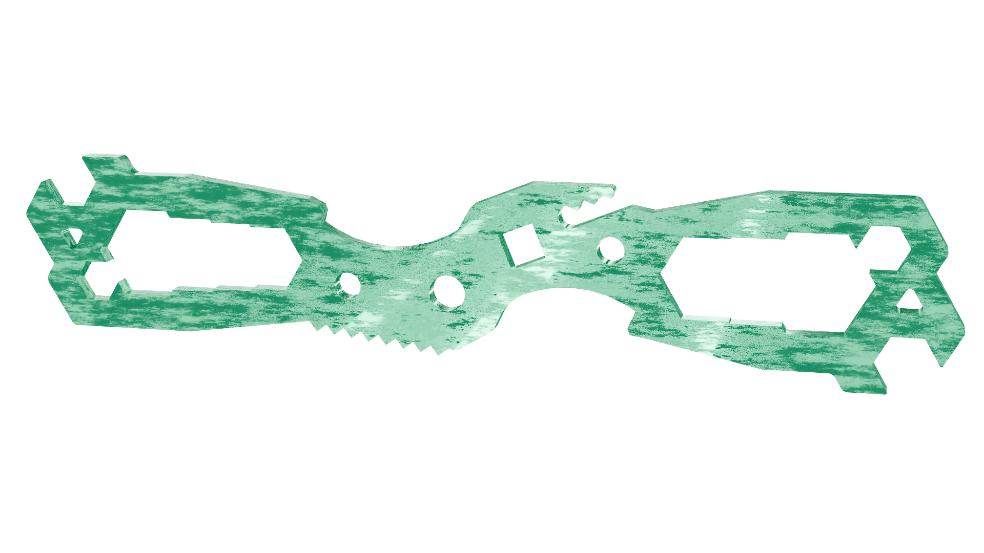Compact Multi Hex Tool DXF laser cut file