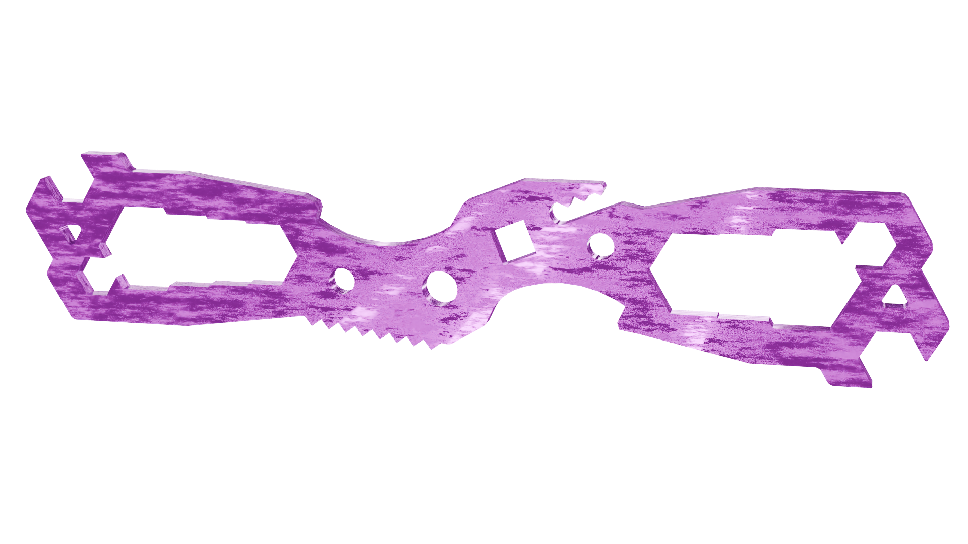 Compact Multi Hex Tool DXF laser cut file