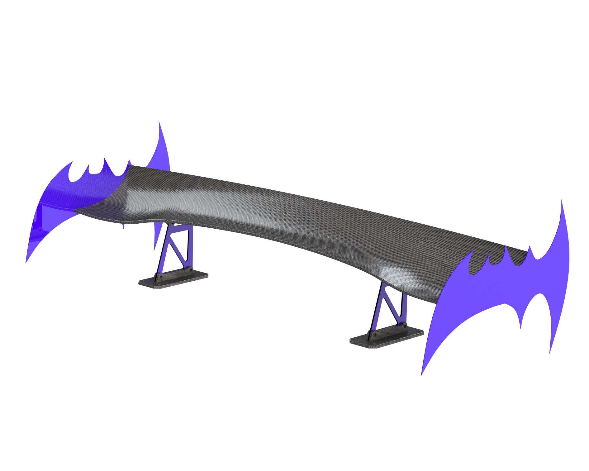 Laser Cut DXF Spoiler End Plate Style Batz