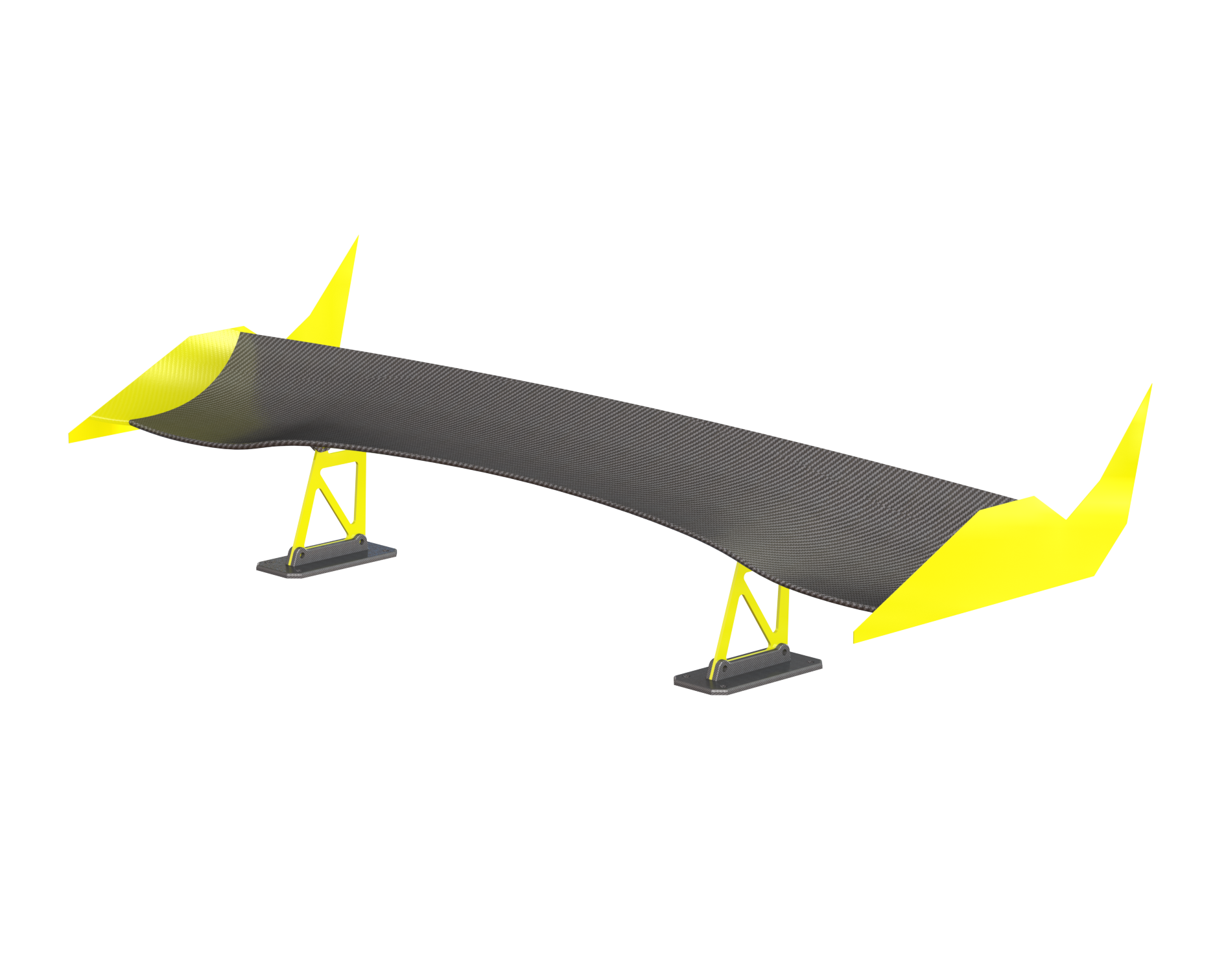 Laser Cut DXF Spoiler End Plate Style Fox