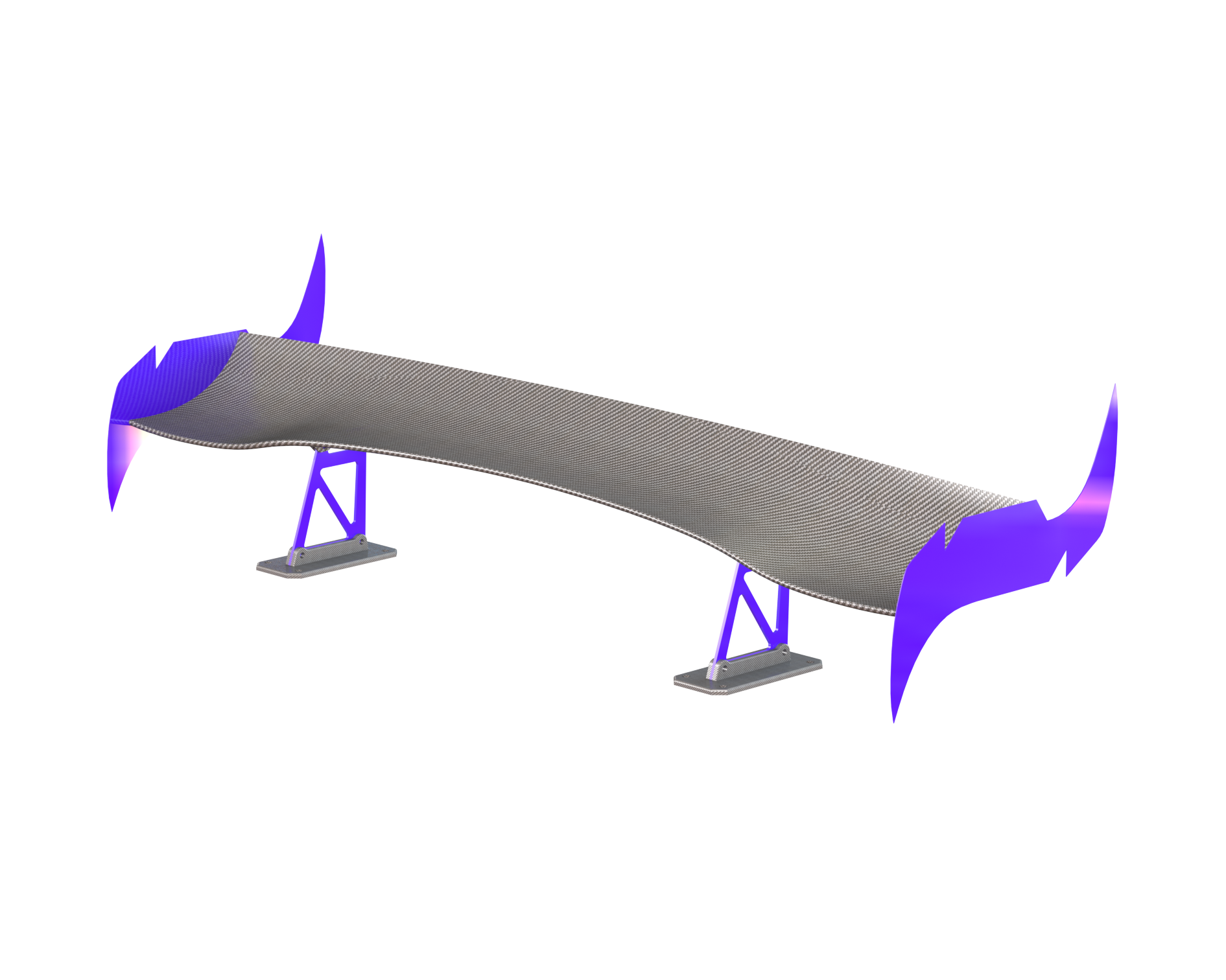 Laser Cut DXF Spoiler End Plate Style Komodo