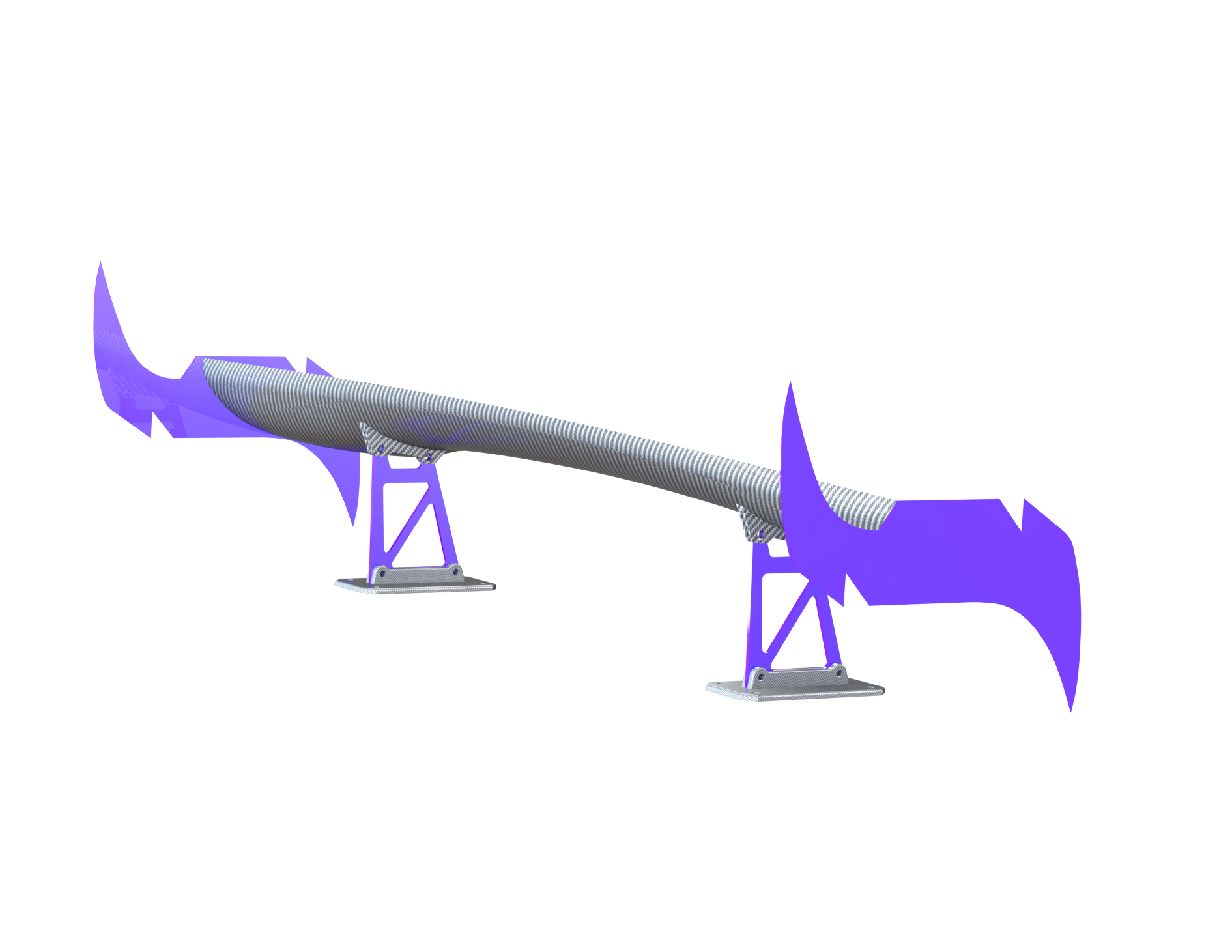 Laser Cut DXF Spoiler End Plate Style Komodo