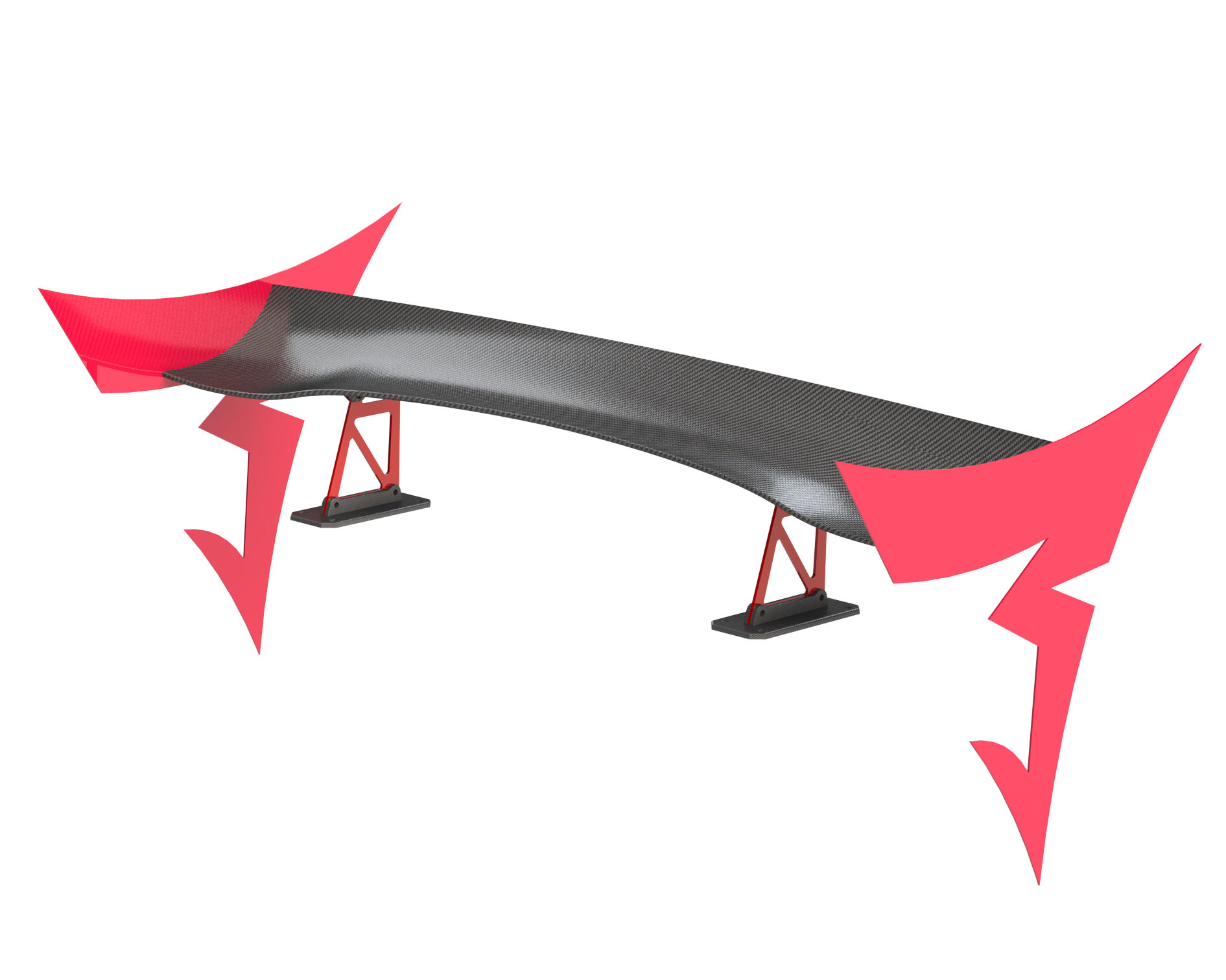 Laser Cut DXF Spoiler End Plate Style Seven