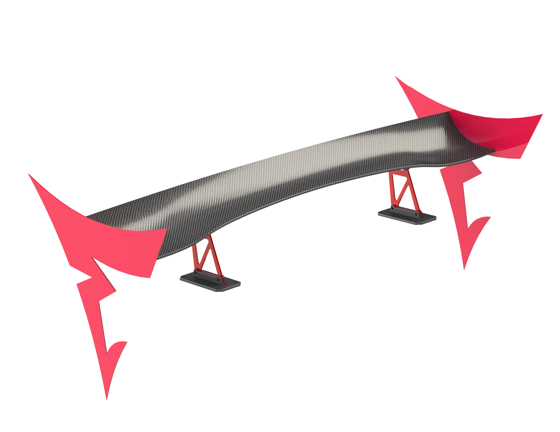 Laser Cut DXF Spoiler End Plate Style Seven