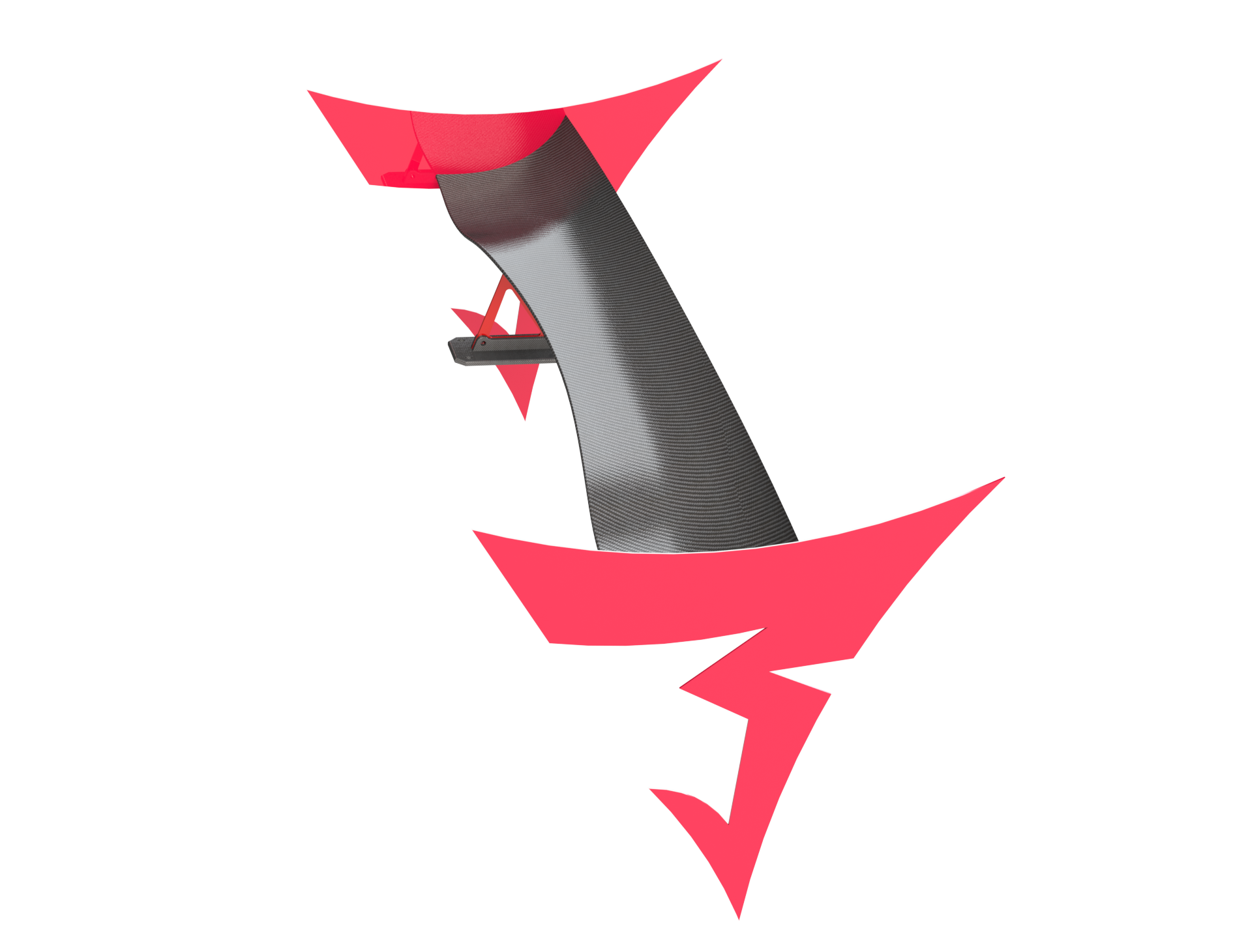 Laser Cut DXF Spoiler End Plate Style Seven