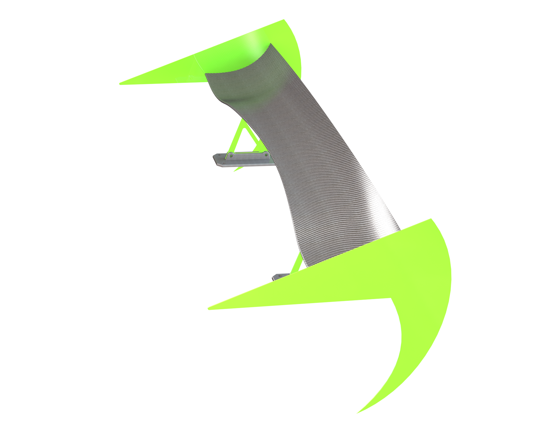 Laser Cut DXF Spoiler End Plate Style Ram